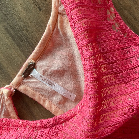 Free People lace dress with keyhole back. - Picture 4 of 5